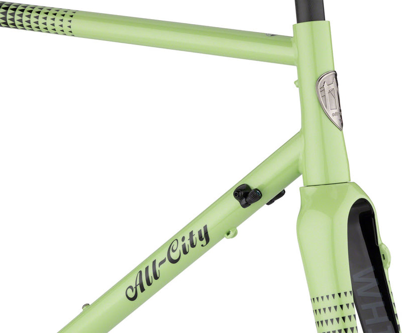 Load image into Gallery viewer, All-City Zig Zag Frameset - 700c, Steel, Honeydew Bling, 52cm