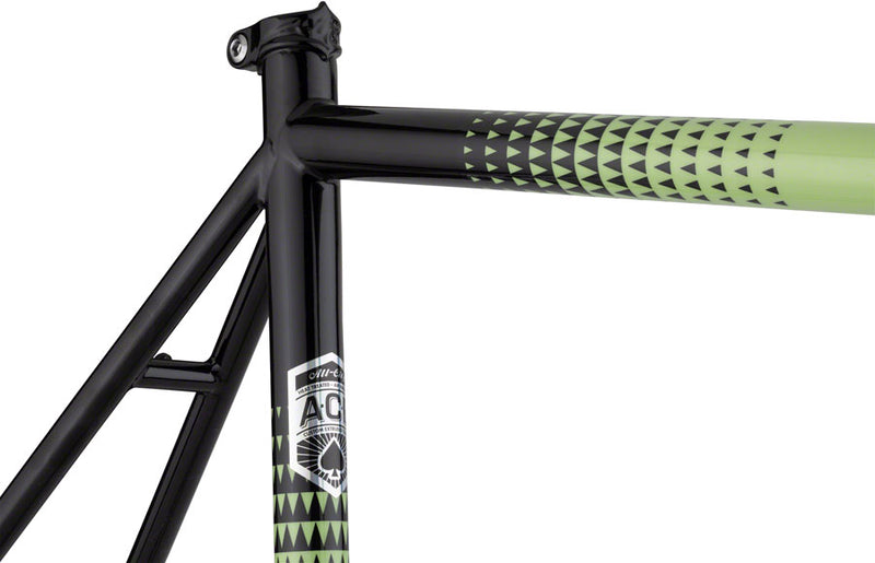 Load image into Gallery viewer, All-City Zig Zag Frameset - 700c, Steel, Honeydew Bling, 52cm