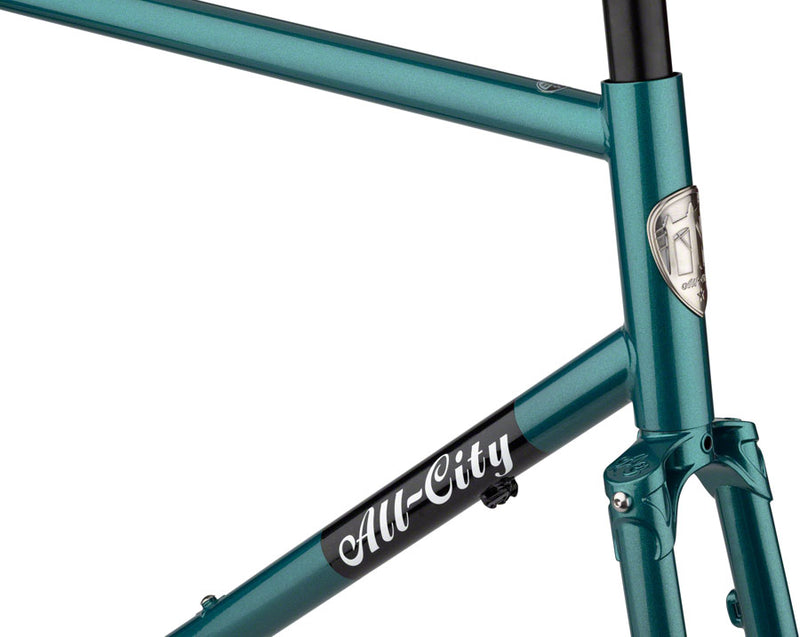 Load image into Gallery viewer, All-City Super Professional Frameset - 700c / 650b, Steel, Night Jade, 43cm