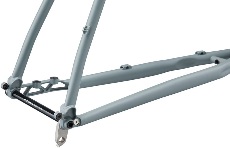 Load image into Gallery viewer, Ritchey Outback Frameset - 700c/650b, Steel, Granite and Snow, X-Small