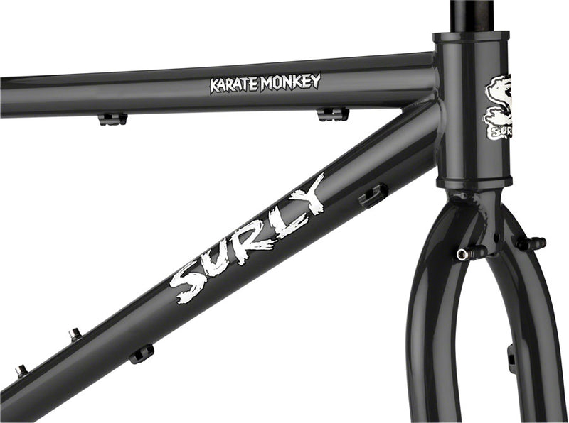 Load image into Gallery viewer, Surly Karate Monkey Frameset - 27.5", Steel, Hi-Viz Black, X-Small