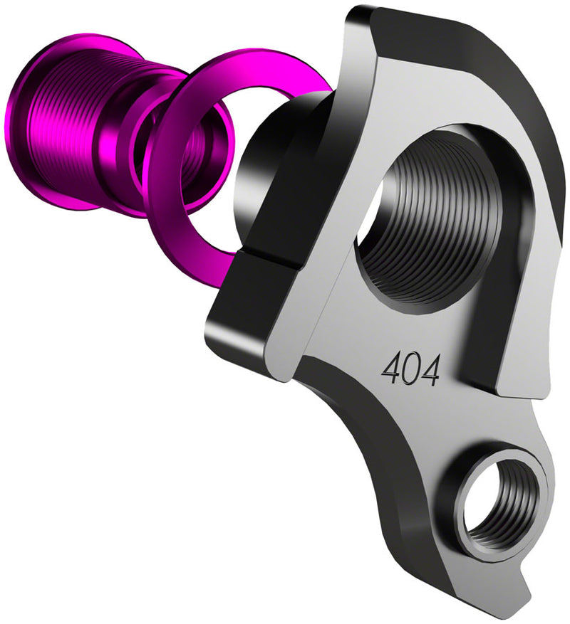 Load image into Gallery viewer, Wheels Manufacturing Universal Derailleur Hanger - 404-7, For Frames designed to accept SRAM UDH, Black/Purple
