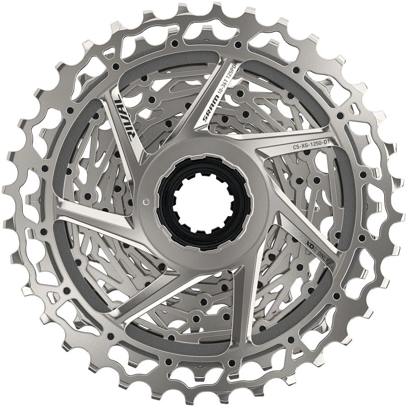 Load image into Gallery viewer, SRAM Rival AXS XG-1250 Cassette - 12-Speed, 10-36t, Silver, For XDR Driver Body, D1