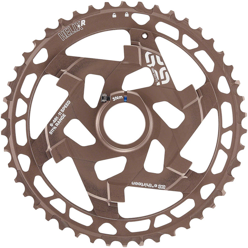 Load image into Gallery viewer, e*thirteen Helix R Cassette - 11-Speed, 9-46t, Nickel/Gray