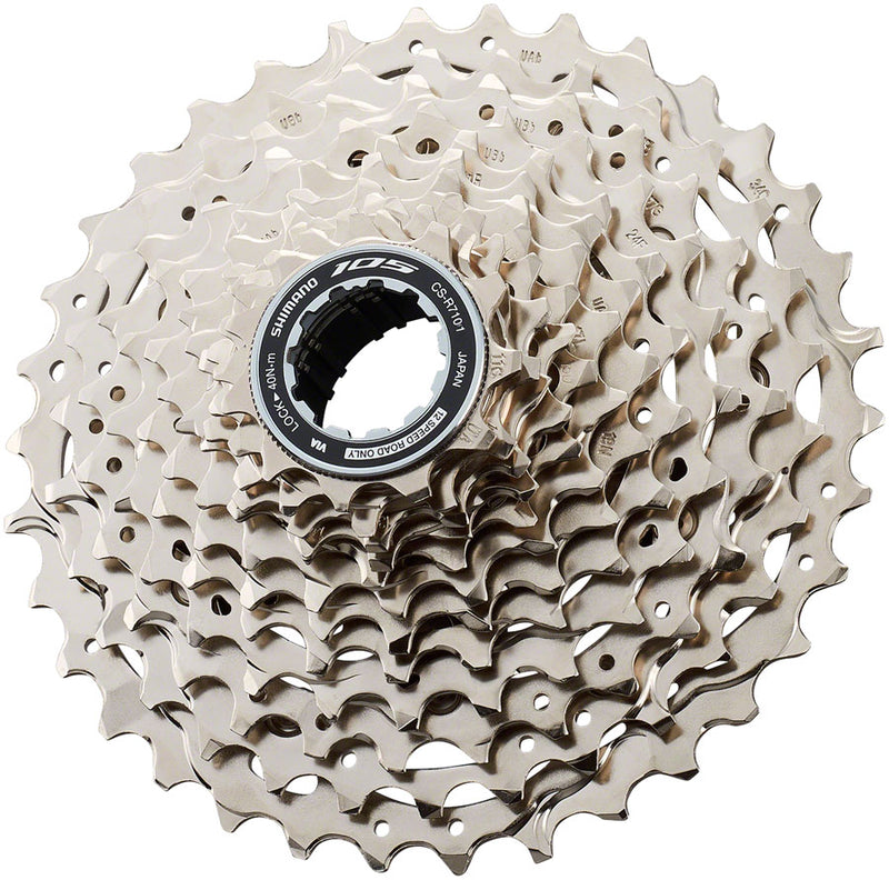 Load image into Gallery viewer, Shimano 105 CS-R7101-12 Cassette - 12-Speed, 11-34t, HG L2, Silver