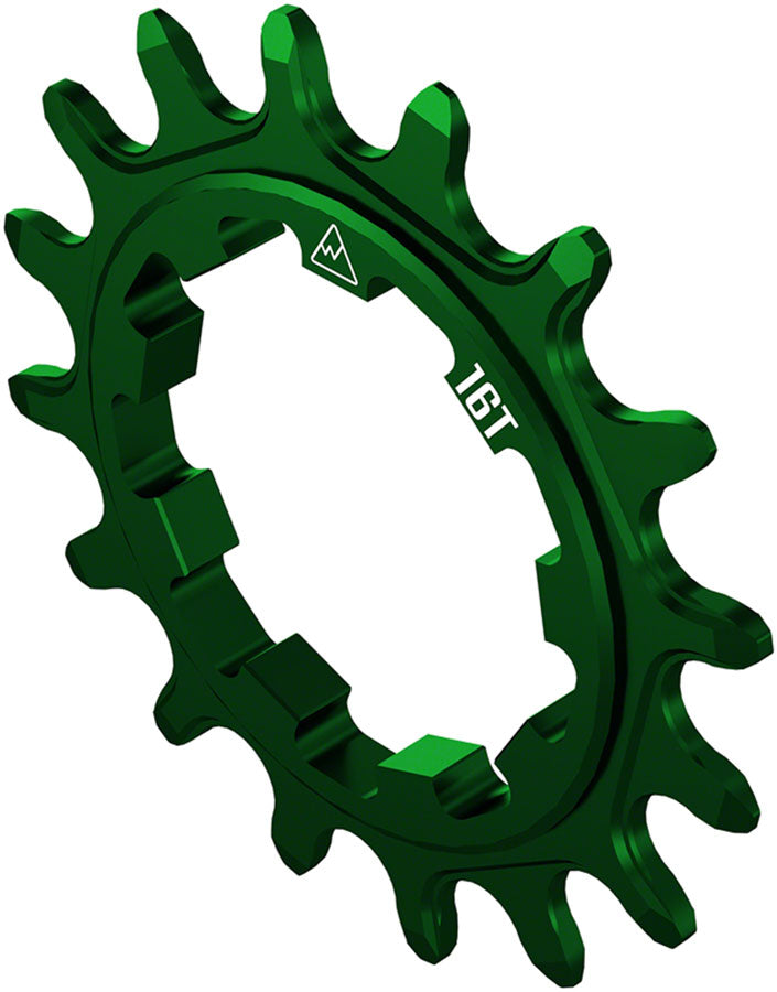 Load image into Gallery viewer, Wheels Manufacturing SOLO-SPEED Cog - 16t, Fits SOLO-SPLINE and SOLO-XD kits, Green