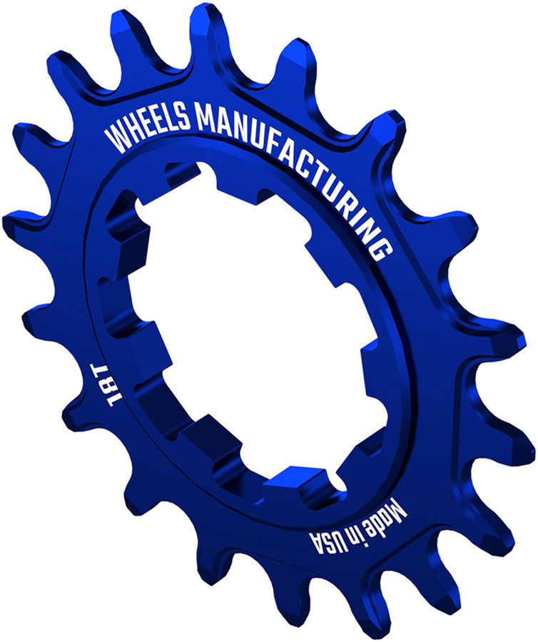 Load image into Gallery viewer, Wheels Manufacturing SOLO-SPEED Cog - 18t, Fits SOLO-SPLINE and SOLO-XD kits, Blue