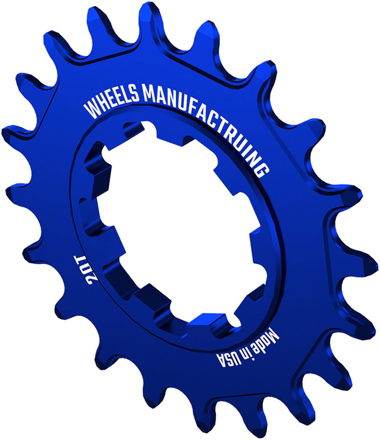 Load image into Gallery viewer, Wheels Manufacturing SOLO-SPEED Cog - 20t, Fits SOLO-SPLINE and SOLO-XD kits, Blue