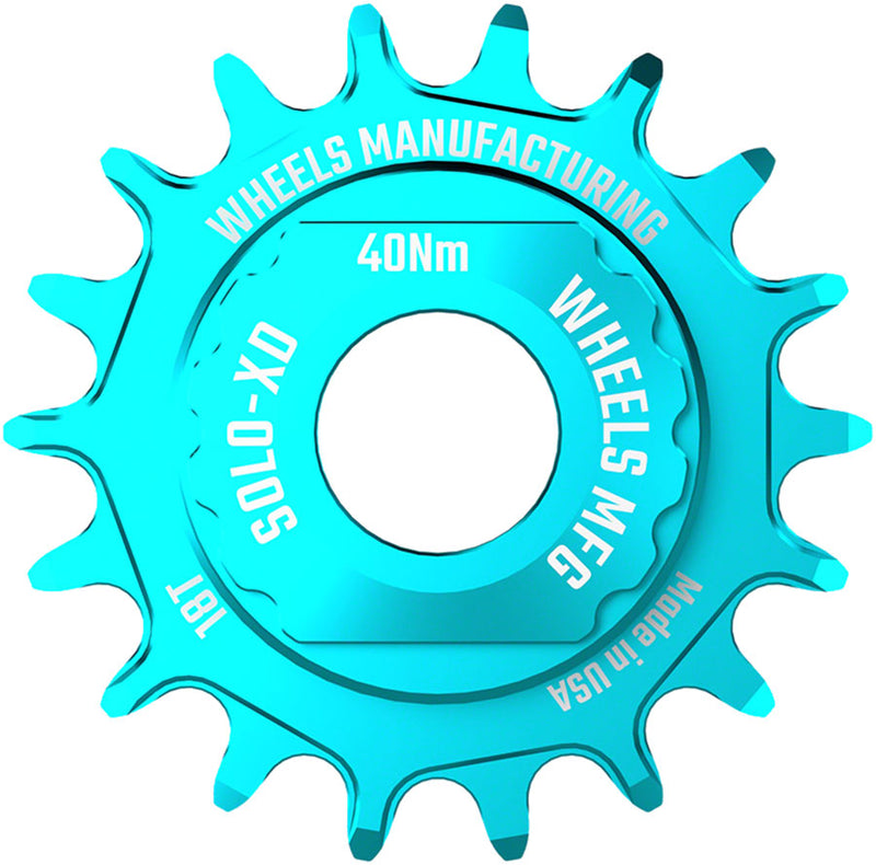 Load image into Gallery viewer, Wheels Manufacturing SOLO-XD XD/XDR Single Speed Conversion Kit - 18t, For SRAM XD/XDR Freeubs, Teal