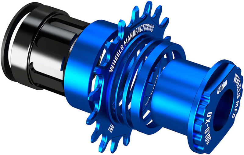 Load image into Gallery viewer, Wheels Manufacturing SOLO-XD XD/XDR Single Speed Conversion Kit - 18t, For SRAM XD/XDR Freeubs, Blue