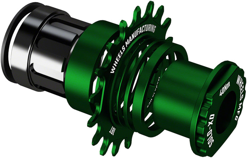 Load image into Gallery viewer, Wheels Manufacturing SOLO-XD XD/XDR Single Speed Conversion Kit - 18t, For SRAM XD/XDR Freeubs, Green