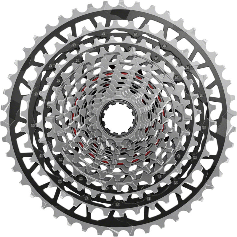 Load image into Gallery viewer, SRAM RED XPLR 1x 13-Speed Gravel Drivetrain Bundle with XG-1391 Cassette, UDH Hangerless Rear Derailleur, Carbon Components, Magic Wheel, and Flattop Compatibility