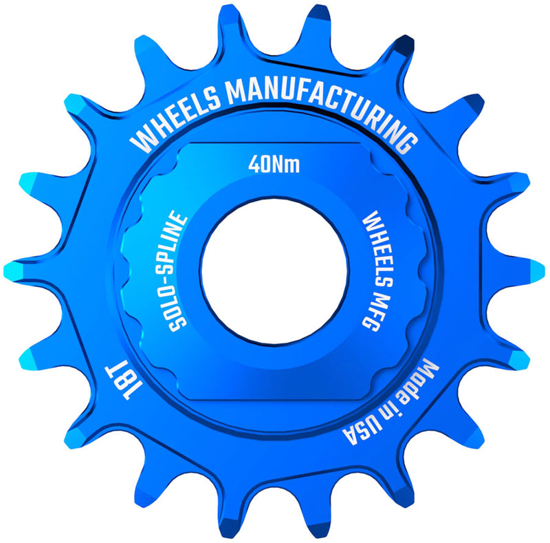 Load image into Gallery viewer, Wheels Manufacturing SOLO-SPLINE Micro Spline Single Speed Conversion Kit - 18t, For Shimano Micro Spline Hub Bodies,