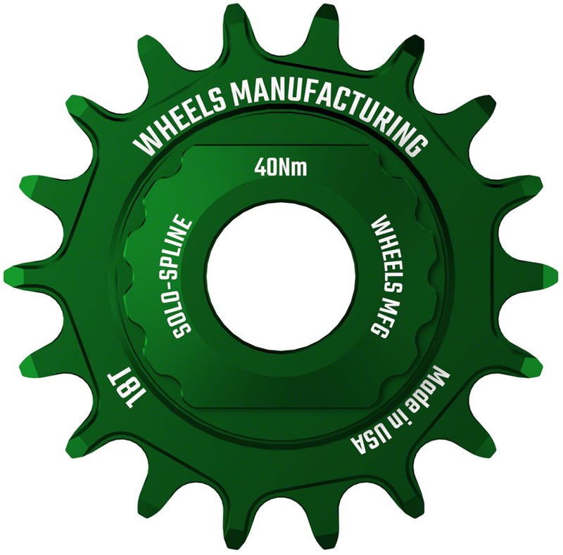 Load image into Gallery viewer, Wheels Manufacturing SOLO-SPLINE Micro Spline Single Speed Conversion Kit - 18t, For Shimano Micro Spline Hub Bodies,