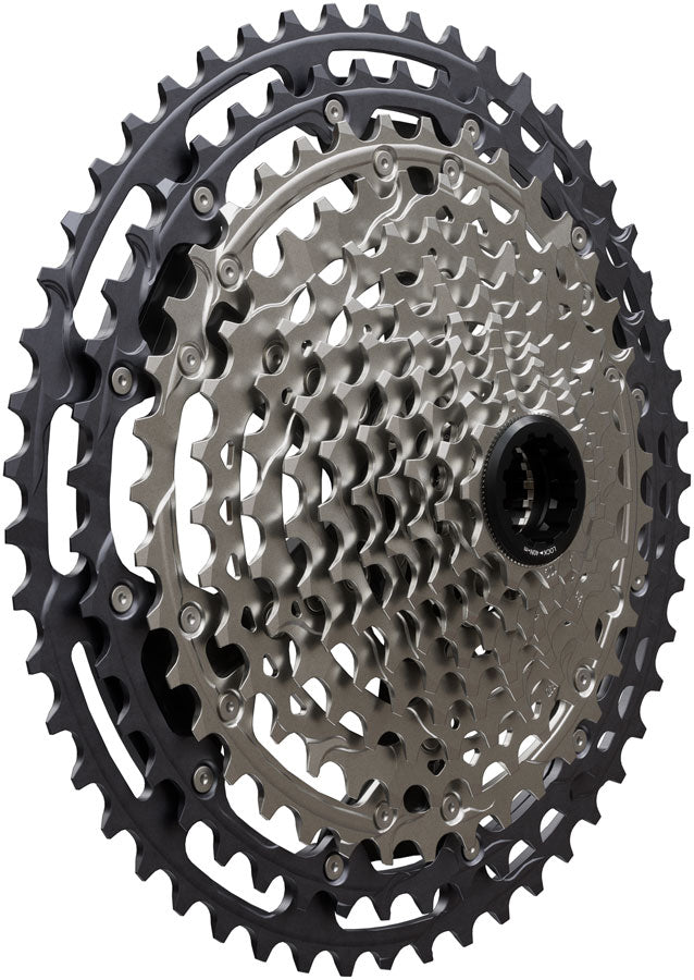 Load image into Gallery viewer, Shimano Deore XT CS-M8200-12 Cassette - 12-Speed, 10-51t, Hyperglide+, Micro Spline, Gray/Silver