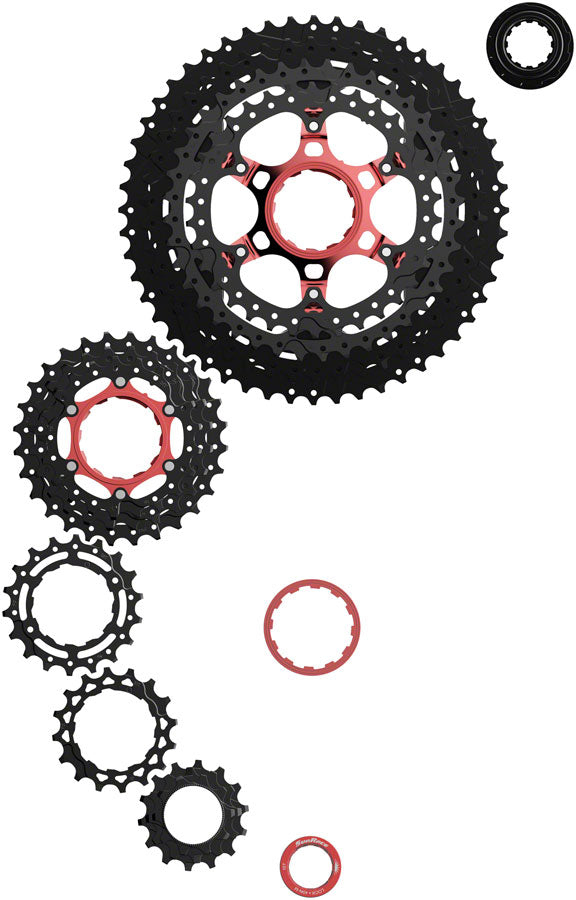 Load image into Gallery viewer, SunRace MZ91X Cassette - 12-Speed, 10-50t, Black Chrome, For XD Driver Body