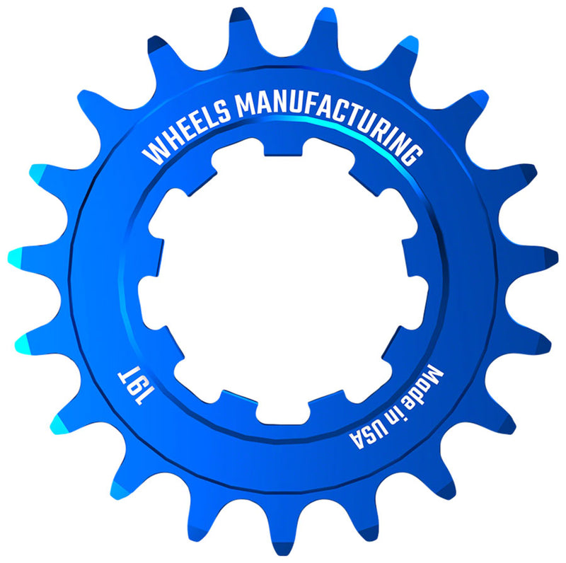 Load image into Gallery viewer, Wheels Manufacturing SOLO-SPEED Cog - 19t, Fits SOLO-SPLINE and SOLO-XD kits, Blue