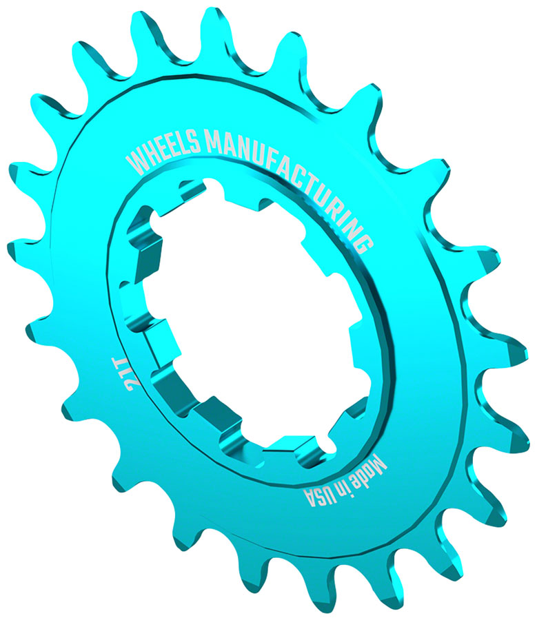 Load image into Gallery viewer, Wheels Manufacturing SOLO-SPEED Cog - 21t, Fits SOLO-SPLINE and SOLO-XD kits, Teal