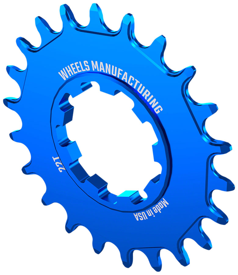 Load image into Gallery viewer, Wheels Manufacturing SOLO-SPEED Cog - 22t, Fits SOLO-SPLINE and SOLO-XD kits, Blue