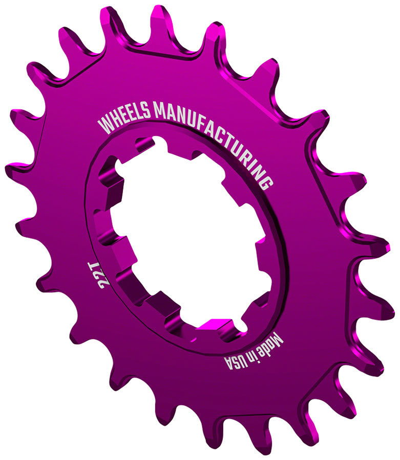 Load image into Gallery viewer, Wheels Manufacturing SOLO-SPEED Cog - 22t, Fits SOLO-SPLINE and SOLO-XD kits, Purple