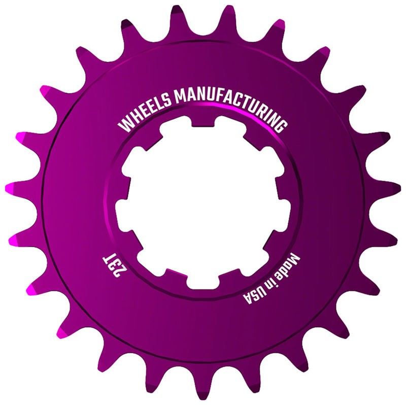 Load image into Gallery viewer, Wheels Manufacturing SOLO-SPEED Cog - 23t, Fits SOLO-SPLINE and SOLO-XD kits, Purple