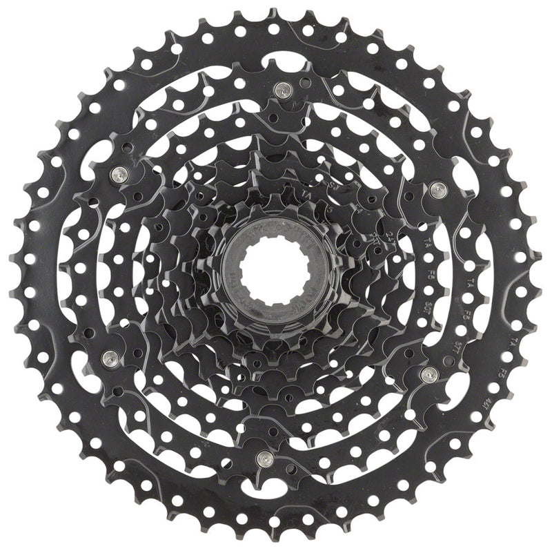 Load image into Gallery viewer, microSHIFT ADVENT 9-Speed Rear Derailleur & Cassette Bundle Wide Range, Long Cage, Hardened Steel Cogs, Trail-Ready Performance