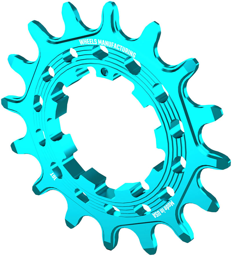 Load image into Gallery viewer, Wheels Manufacturing SOLO HG Cog - 16t, Fits SOLO-HG Kits, Teal