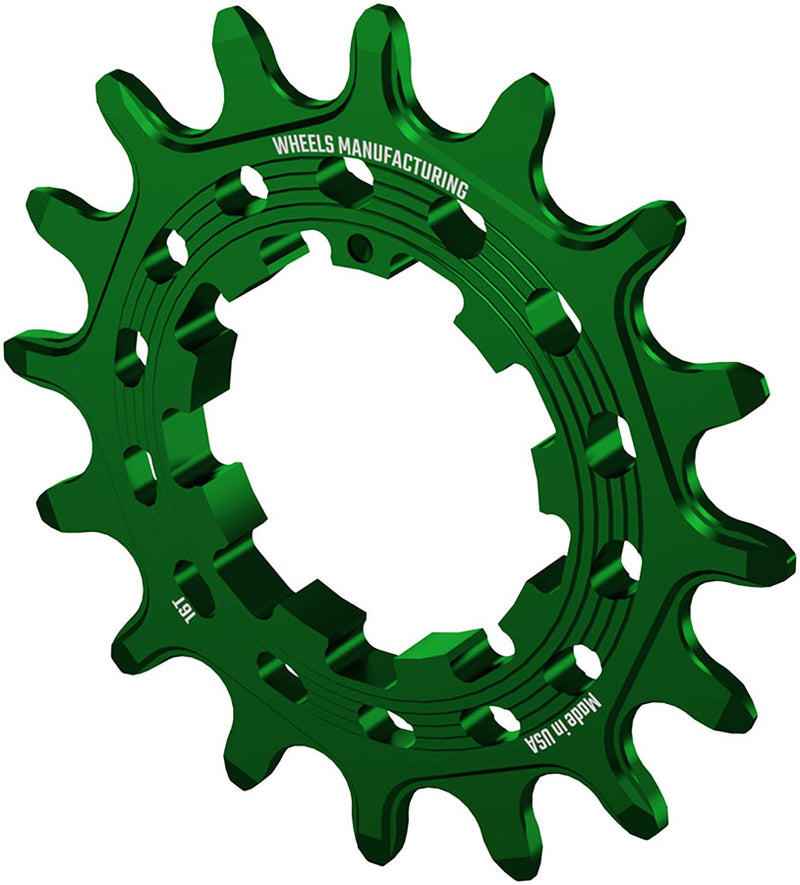 Load image into Gallery viewer, Wheels Manufacturing SOLO HG Cog - 16t, Fits SOLO-HG Kits, Green