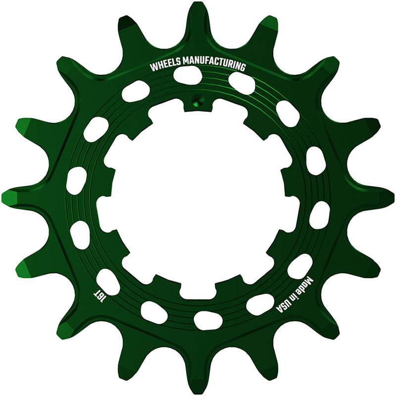 Load image into Gallery viewer, Wheels Manufacturing SOLO HG Cog - 16t, Fits SOLO-HG Kits, Green