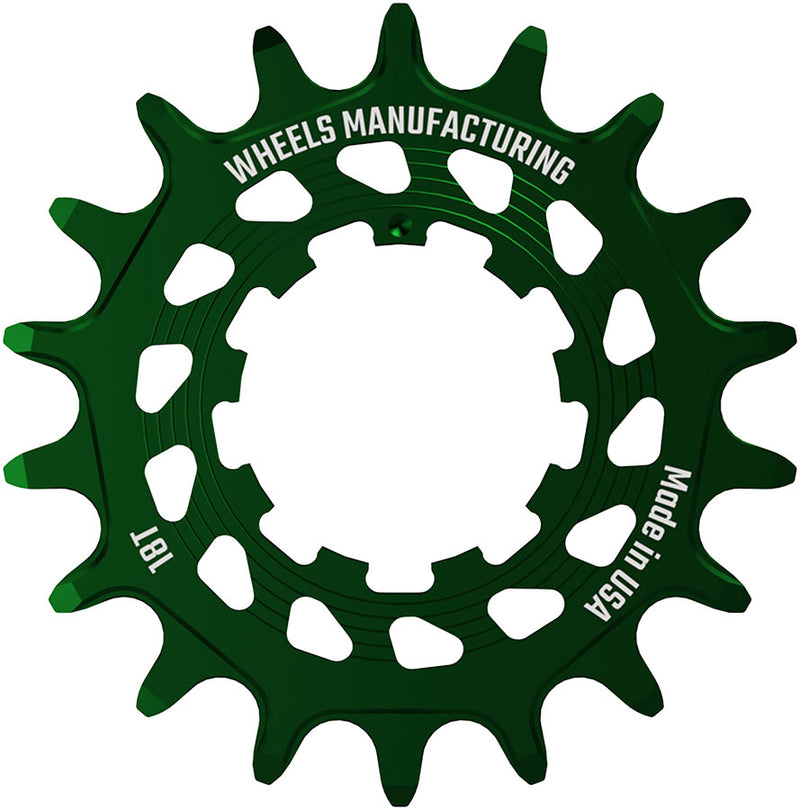 Load image into Gallery viewer, Wheels Manufacturing SOLO HG Cog - 18t, Fits SOLO-HG Kits, Green