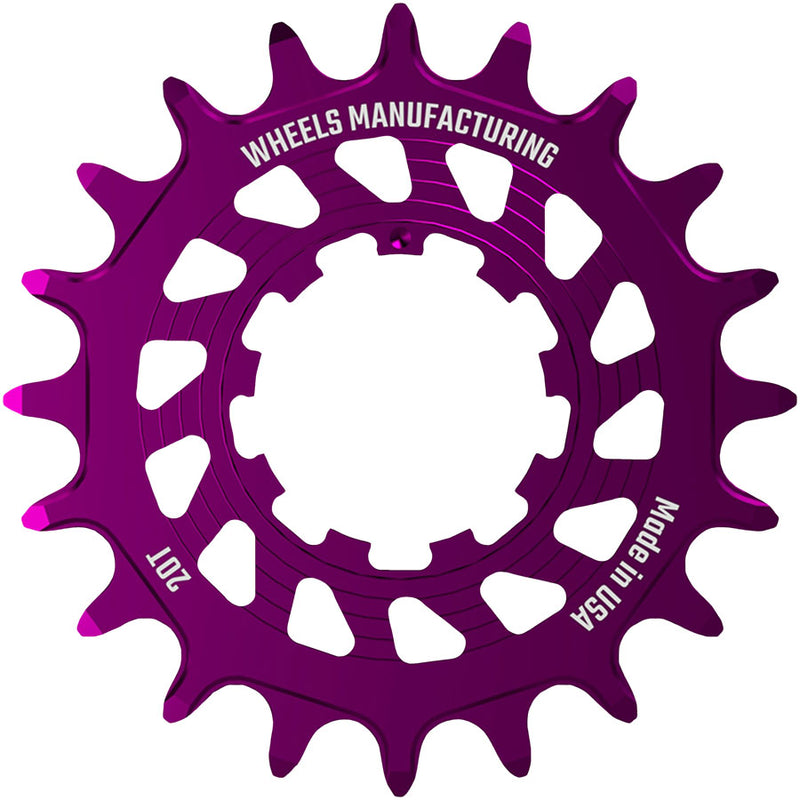 Load image into Gallery viewer, Wheels Manufacturing SOLO HG Cog - 20t, Fits SOLO-HG Kits, Purple