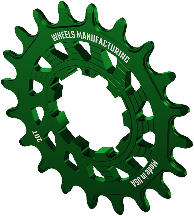Load image into Gallery viewer, Wheels Manufacturing SOLO HG Cog - 20t, Fits SOLO-HG Kits, Green
