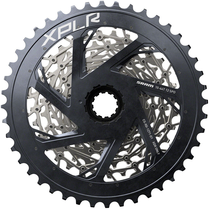 Load image into Gallery viewer, SRAM XPLR XG-1271 Cassette - 12-Speed, 10-44t, Silver, For XDR Driver Body, D1