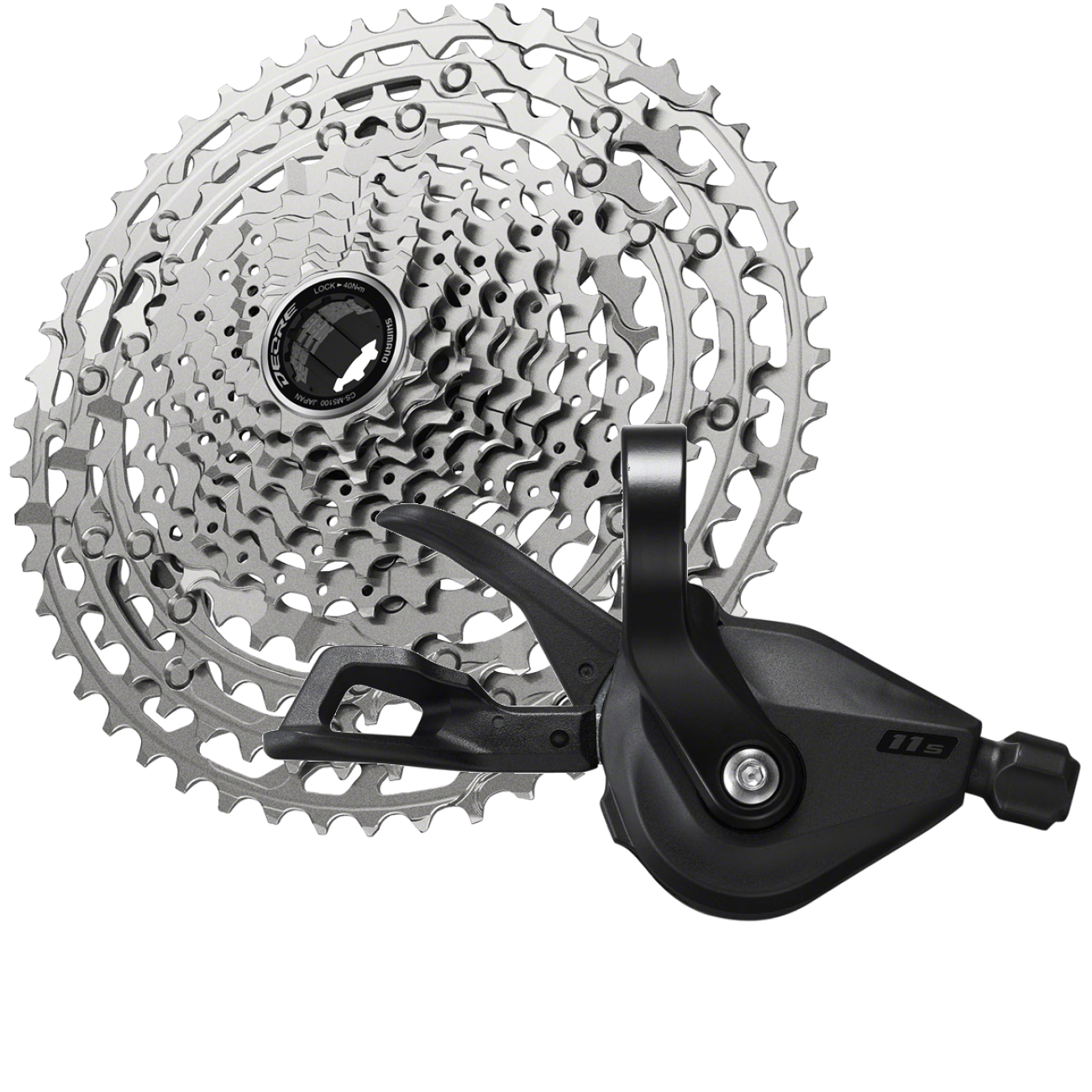 Shimano Deore M5100 11-Speed Cassette & Trigger Shifter Bundle MTB