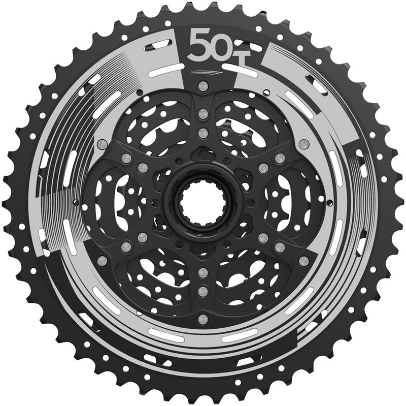 Load image into Gallery viewer, SunRace M993 Cassette - 9-Speed, 11-50t, Alloy Spider and Lockring, ED Black