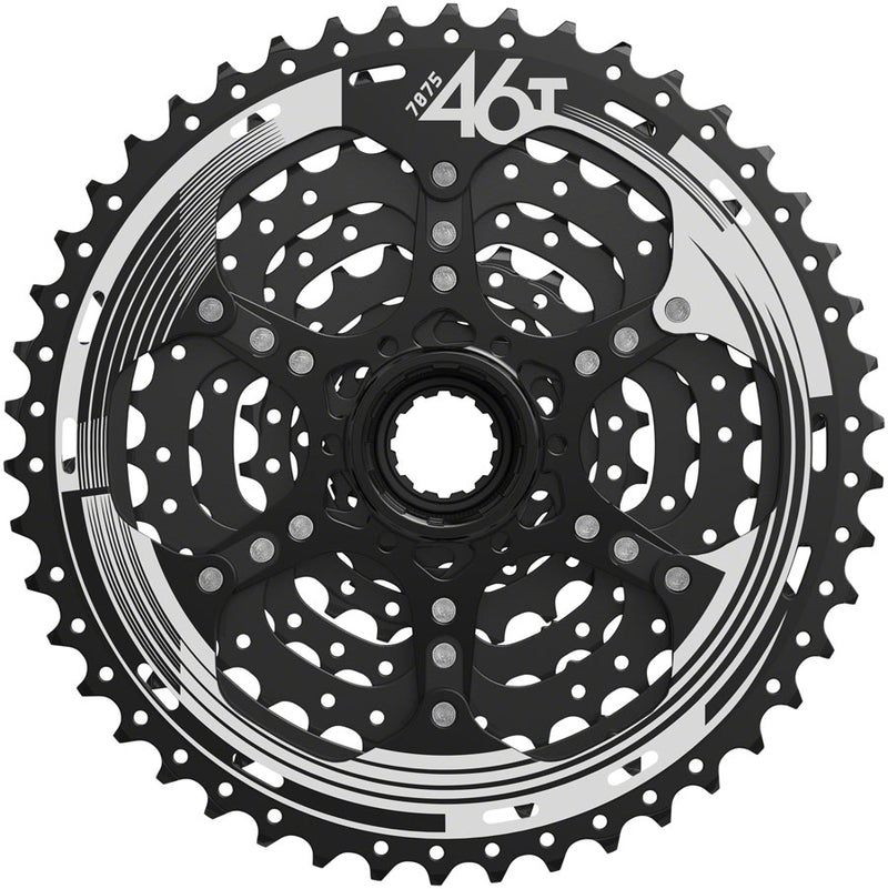 Load image into Gallery viewer, SunRace M993 Cassette - 9 Speed, 11-46t, Alloy Spider and Lockring, ED Black