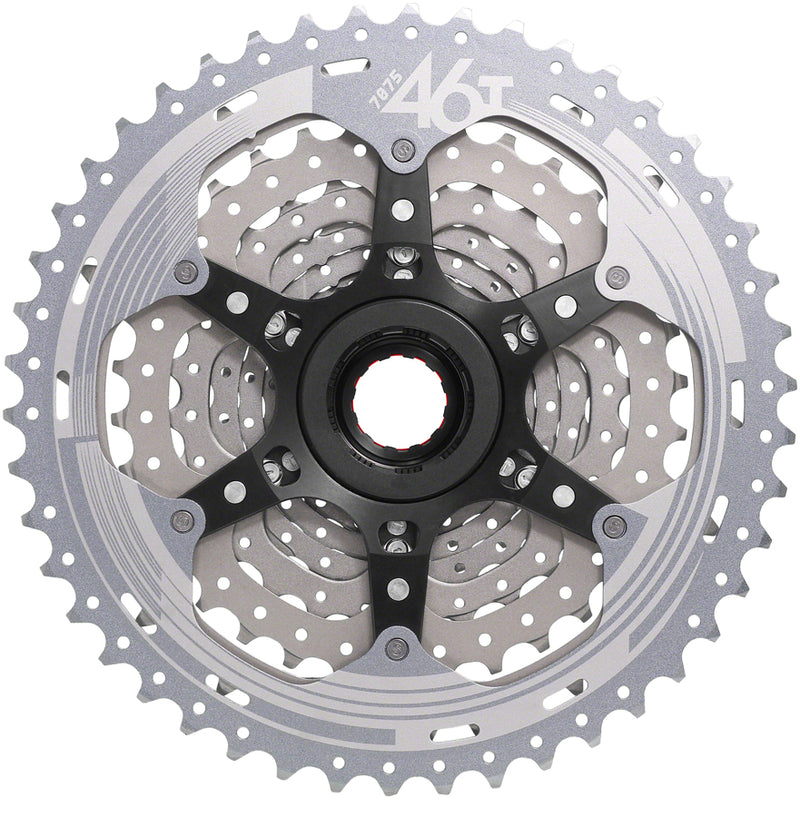 Load image into Gallery viewer, SunRace CSMX9X Cassette - 11-Speed, 10-46t, Metallic Silver, For XD Driver Body
