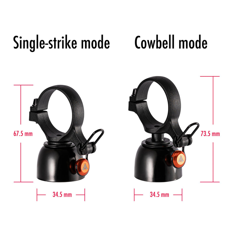 Load image into Gallery viewer, Granite-Design Cricket Bell, Black