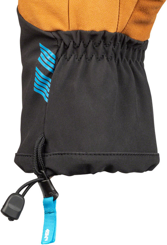 45NRTH 2022 Sturmfist 4 LTR Leather Gloves - Tan/Black, Lobster Style, Small