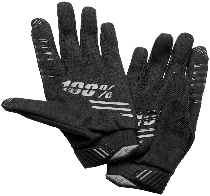 Load image into Gallery viewer, 100% R-Core Gloves - Black, Full Finger, Men's, Small