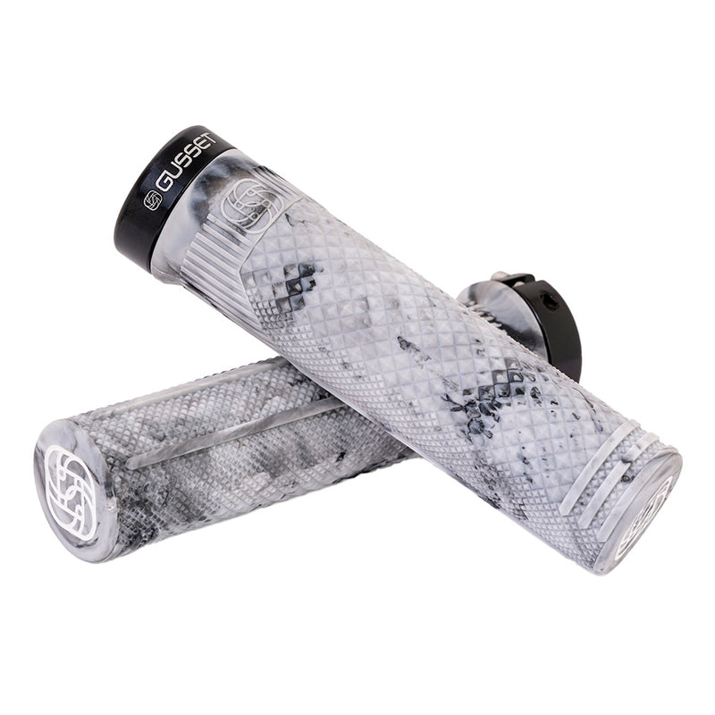 Load image into Gallery viewer, Gusset-Matt-Jones-S2-Grips-131mm-Bicycle-Grips