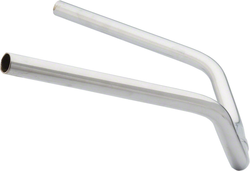 Load image into Gallery viewer, Wald 898 Gull Wing Steel Handlebar Clamp 25.4 Rise 76 Chrome Steel Mountain 22
