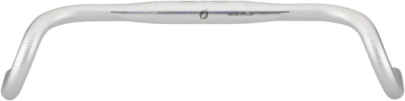 Load image into Gallery viewer, Salsa-Cowchipper-Deluxe-Drop-Bar-Silver-31.8-mm-Drop-Handlebar-Aluminum-DPHB0287-Bicycle-Drop-Road-Handlebar