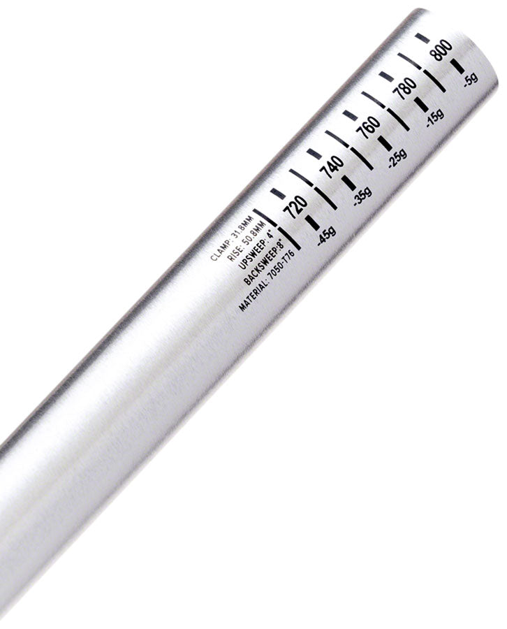 Load image into Gallery viewer, ProTaper A50 Handlebar - 810mm, 50mm Rise, 31.8mm, Aluminum, Polished Silver