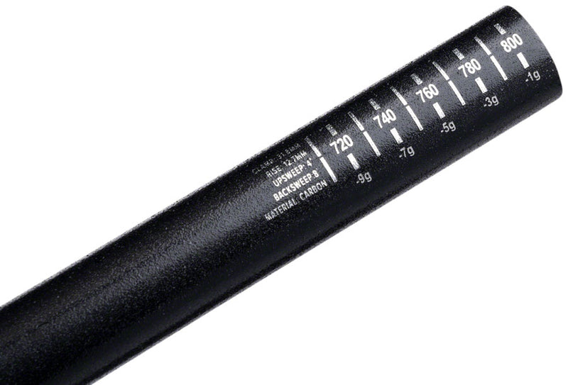 Load image into Gallery viewer, ProTaper C12 Handlebar - 810mm, 12mm Rise, 31.8mm, Carbon, Polish Black/Chrome