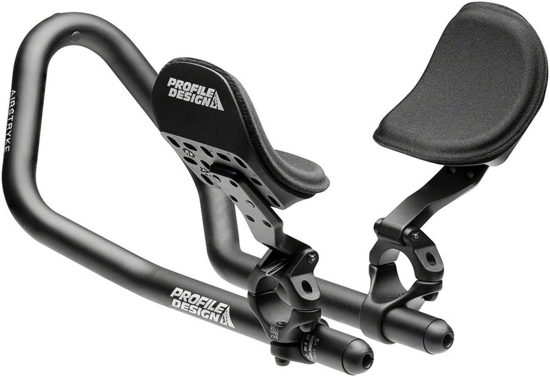 Load image into Gallery viewer, Profile Design Airstryke II Aluminum Aerobar: Ergo Armrest, L2 Flip-Up Bracket, Matte Black