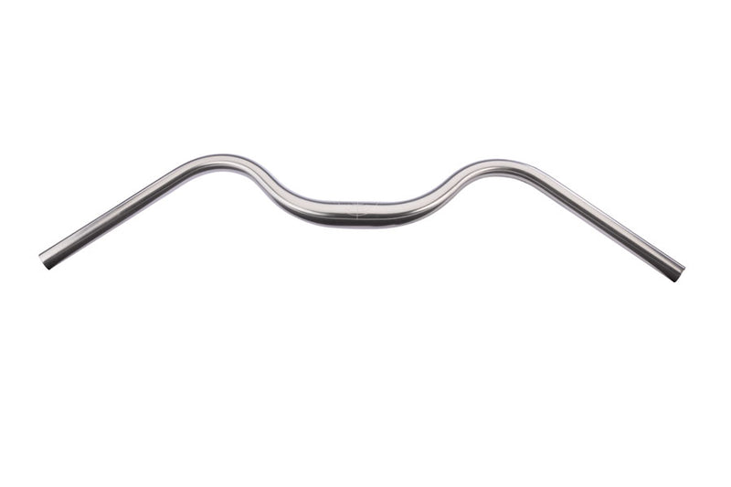 Load image into Gallery viewer, Surly Terminal Handlebar 31.8mm Clam 40mm Rise Back Sweep 34° Silver Aluminum
