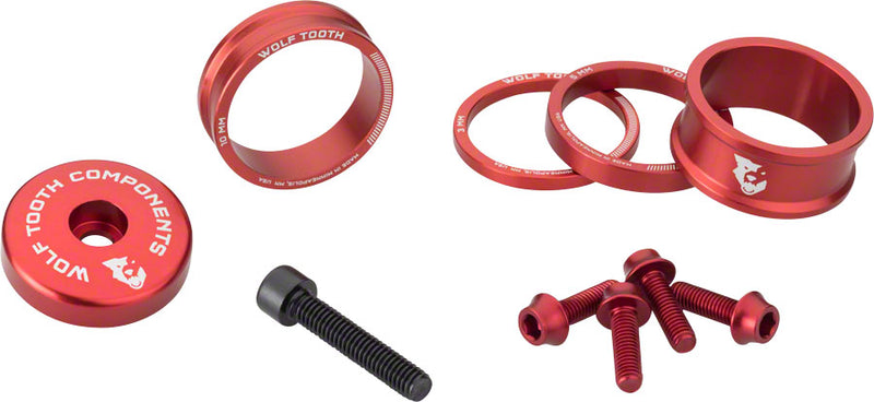 Load image into Gallery viewer, Premium Alloy Headset Spacer Kits with Integrated Top Caps — Customizable Colors & Sizes for Bike Styling, Performance, and Compatibility