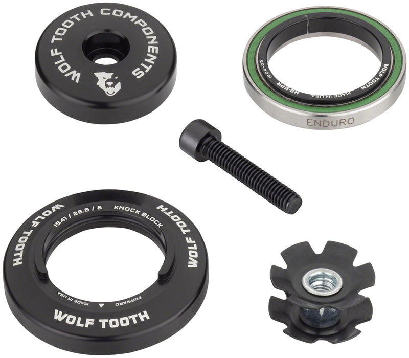 Load image into Gallery viewer, Wolf Tooth Headset Upper Knock Block - 28.6, 8mm, Black