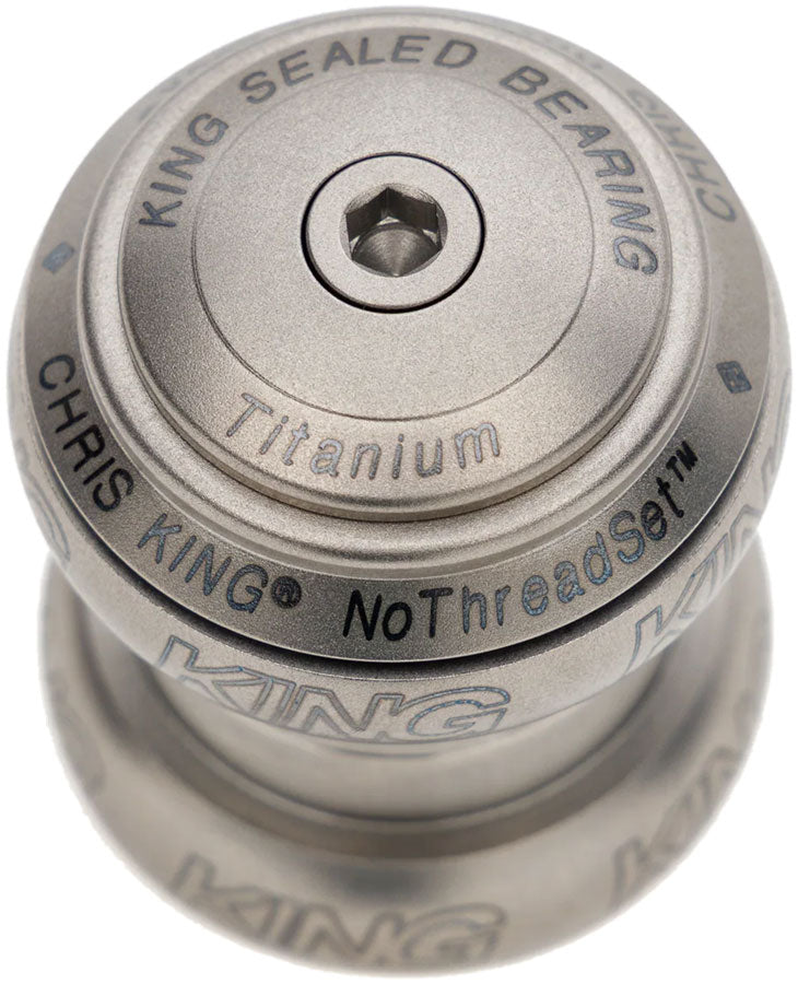 Load image into Gallery viewer, Chris King NoThreadSet Titanium Headset - 1-1/8", EC34 Upper / EC34 Lower, Titanium